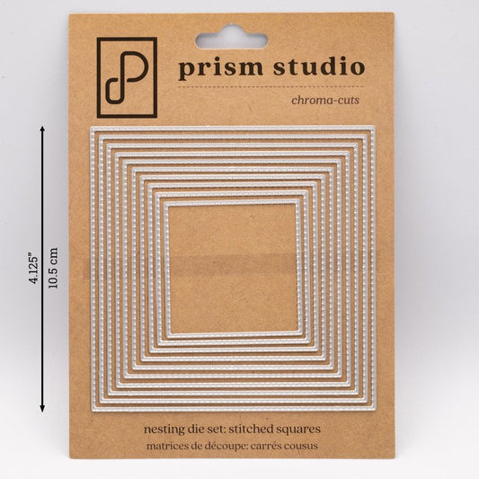 Prism Studio - Nesting Stitched Squares Die Set 