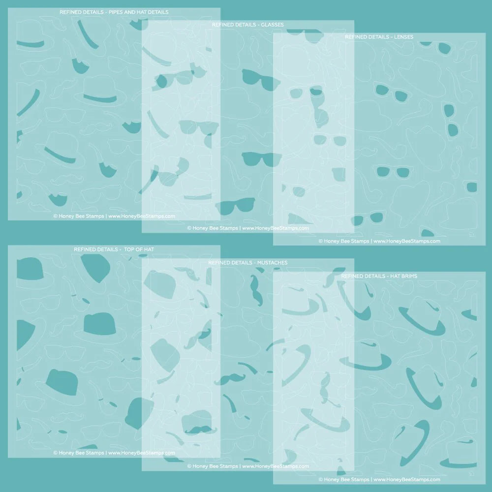 Honey Bee - Refined Details Stencil & Die Bundle