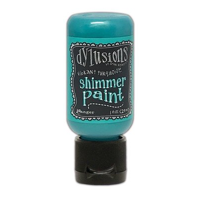 Dylusions - Shimmer Paint - Vibrant Turquoise