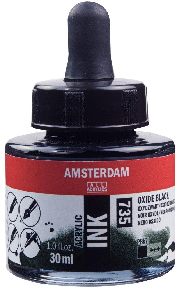 Amsterdam - Acrylic Ink - Oxide Black