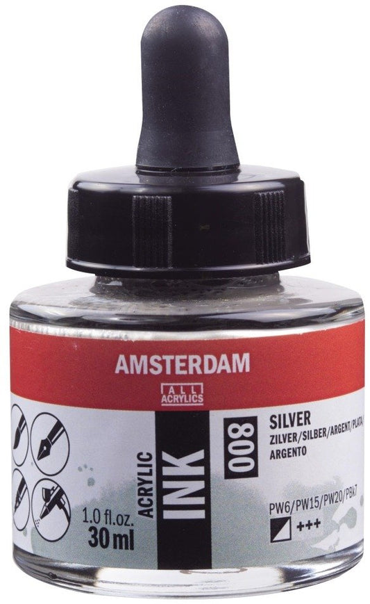 Amsterdam - Acrylic Ink - Silver