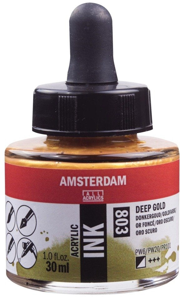 Amsterdam - Acrylic Ink - Deep Gold