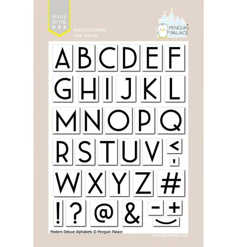 Penguin Palace - Modern Deluxe Alphabets Stamp Set