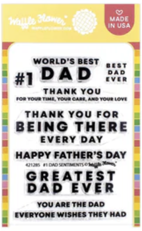 Waffle Flower - #1 Dad Sentiments Stamp Set