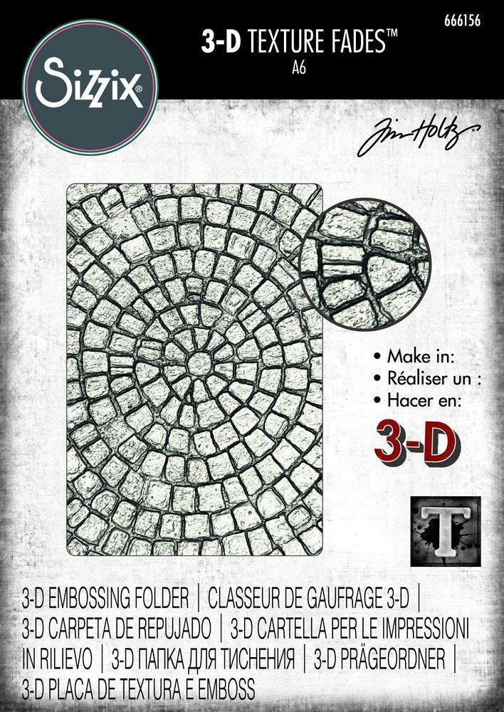 Sizzix - 3-D Texture Fades Embossing Folder - Mosiac