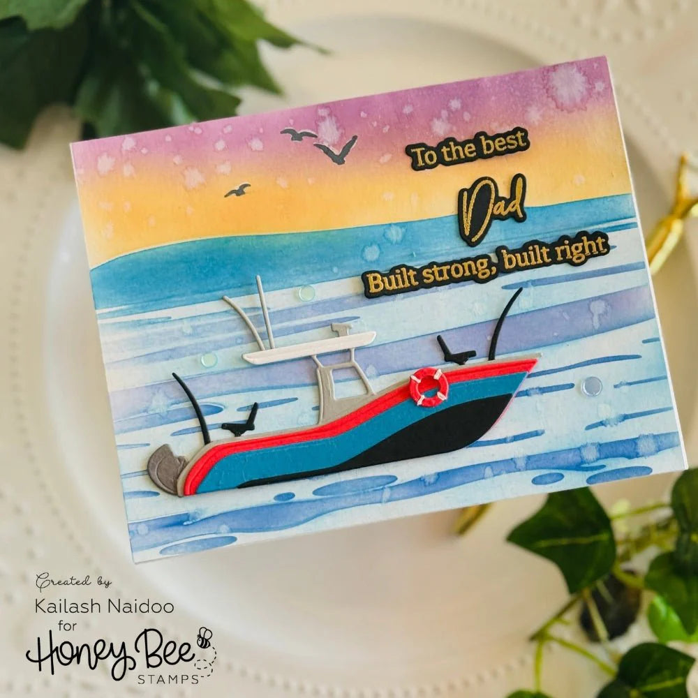 Honey Bee - Lovely Layers: Boat Die Set