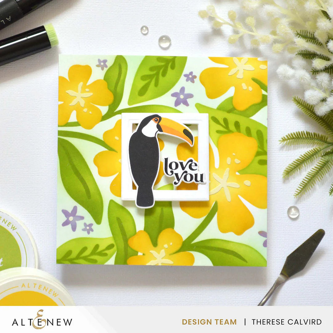 Altenew - Joyful Garden 3D Embossing Folder & Stencil Bundle