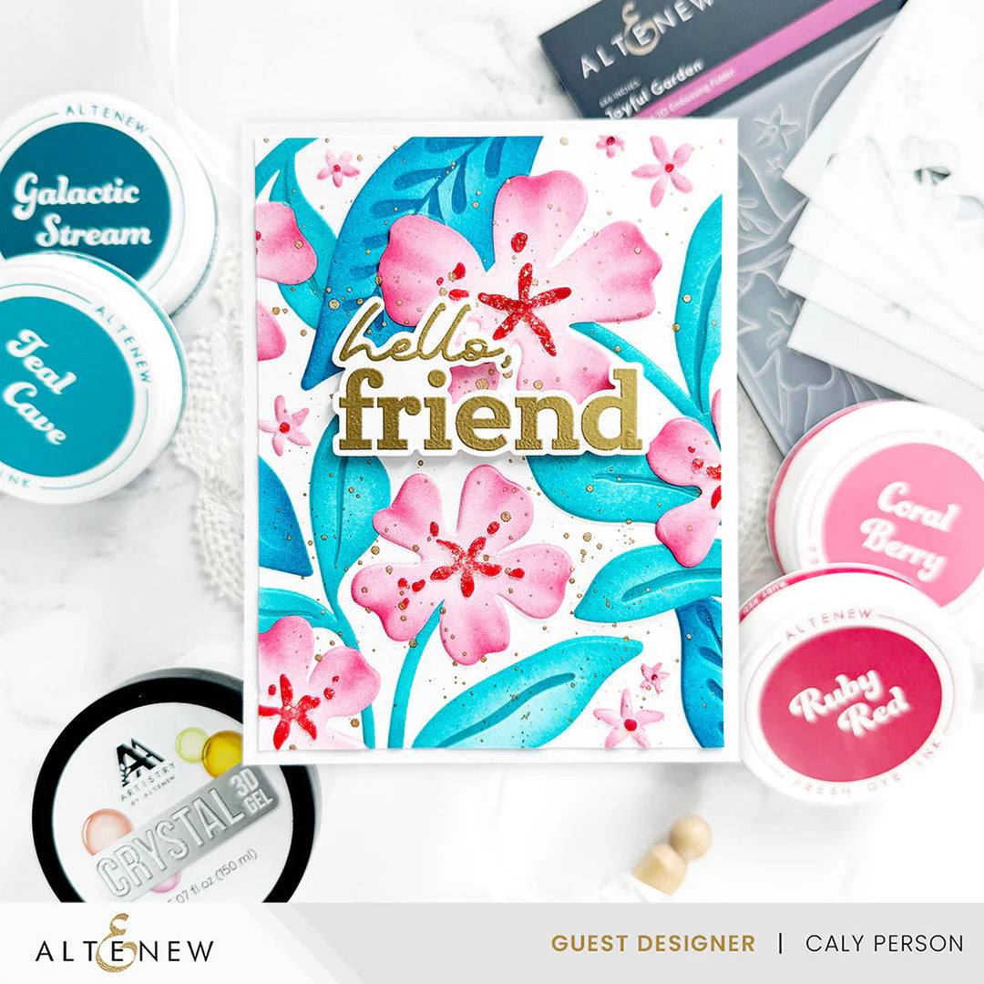 Altenew - Joyful Garden 3D Embossing Folder & Stencil Bundle