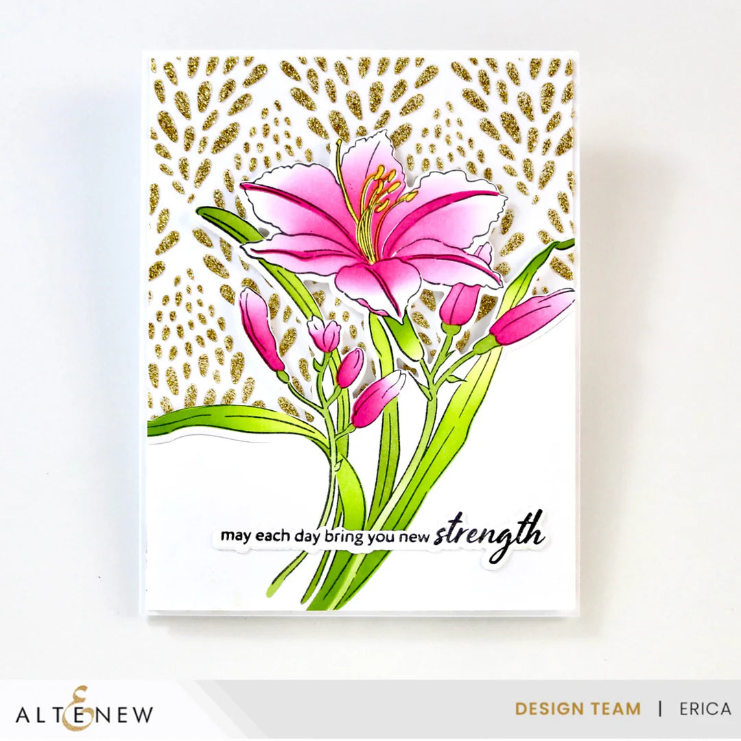 Altenew - Flourishing Coral Stencil