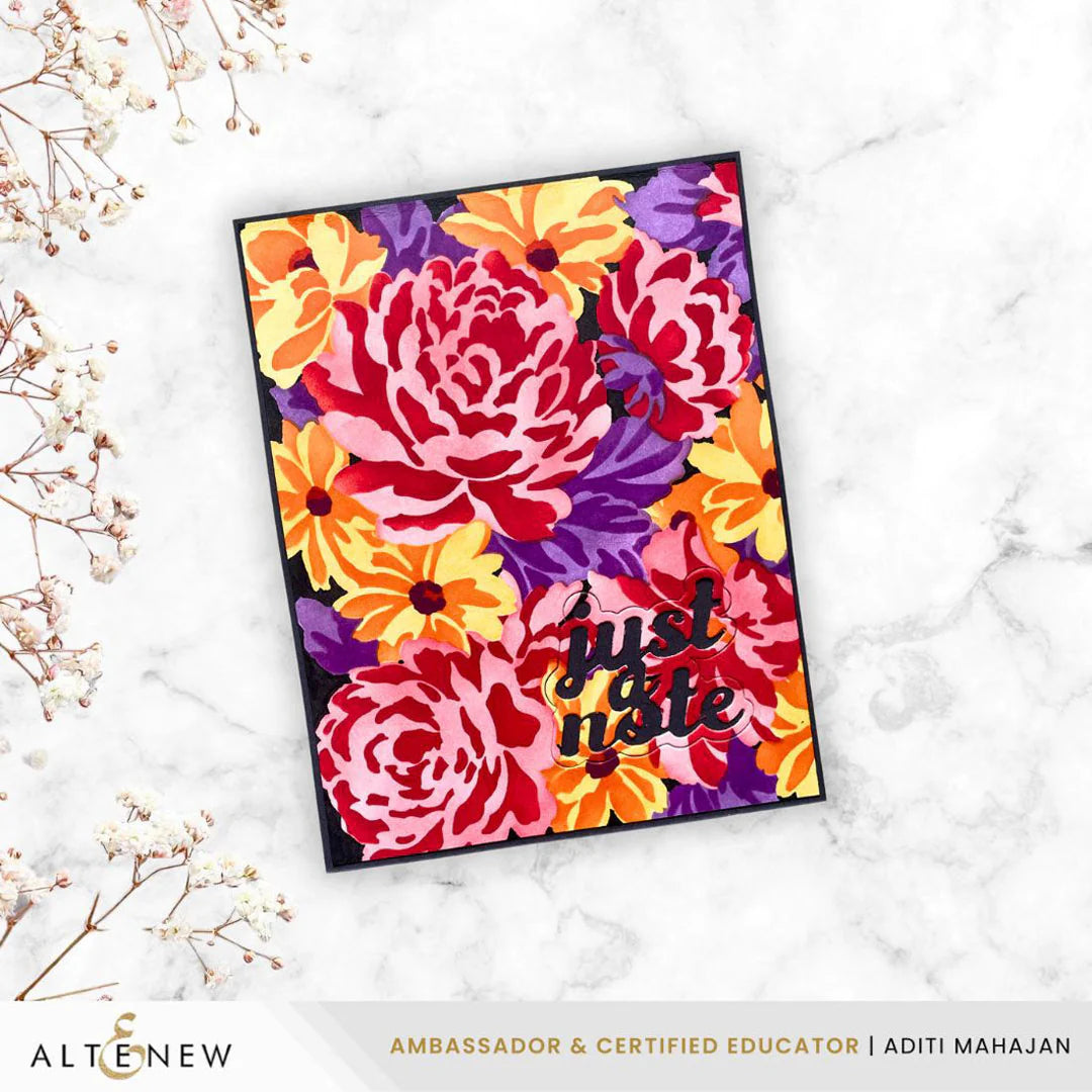 Altenew - Flower Bed Layering Stencil Set