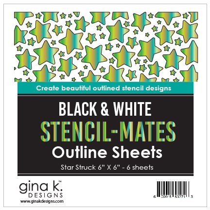 Gina K. - Stencil Mates Outline Sheets - Star Struck