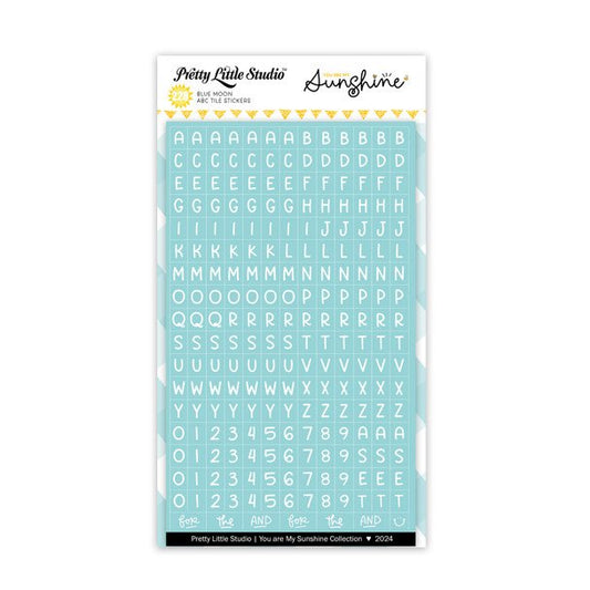 Pretty Little Studio - You Are My Sunshine - Mini ABC's: Blue Moon Stickers