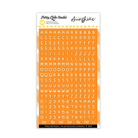 Pretty Little Studio - You Are My Sunshine - Mini ABC's: Orange Crush Stickers