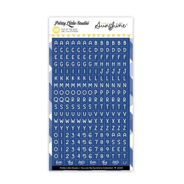 Pretty Little Studio - You Are My Sunshine - Mini ABC's: Out of the Blue Stickers