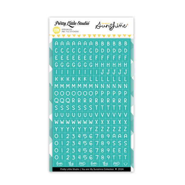 Pretty Little Studio - You Are My Sunshine - Mini ABC's: Sprinkler Stickers