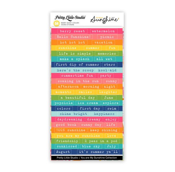 Pretty Little Studio - You Are My Sunshine - Berry Sweet: Color Stickers