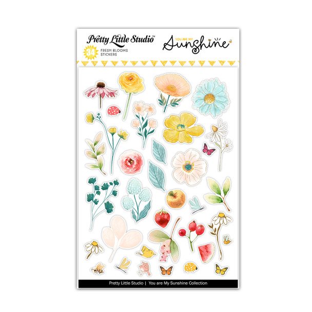 Pretty Little Studio - You Are My Sunshine - Fresh Blooms Stickers