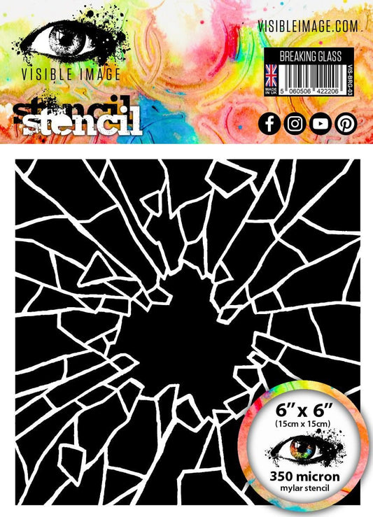 Visible Image - Breaking Glass Stencil