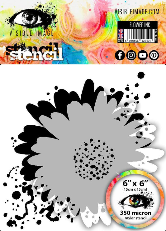 Visible Image - Flower Ink Stencil