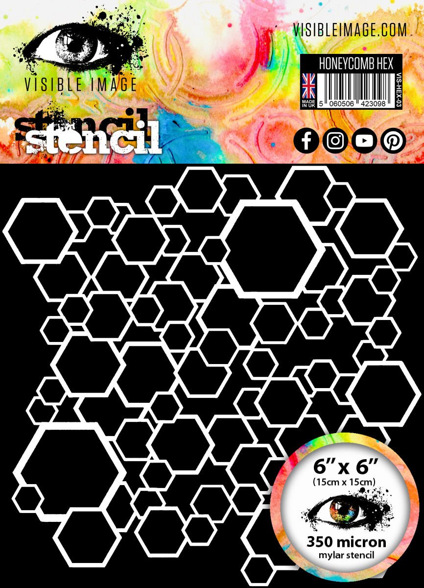 Visible Image - Honeycomb Hex Stencil