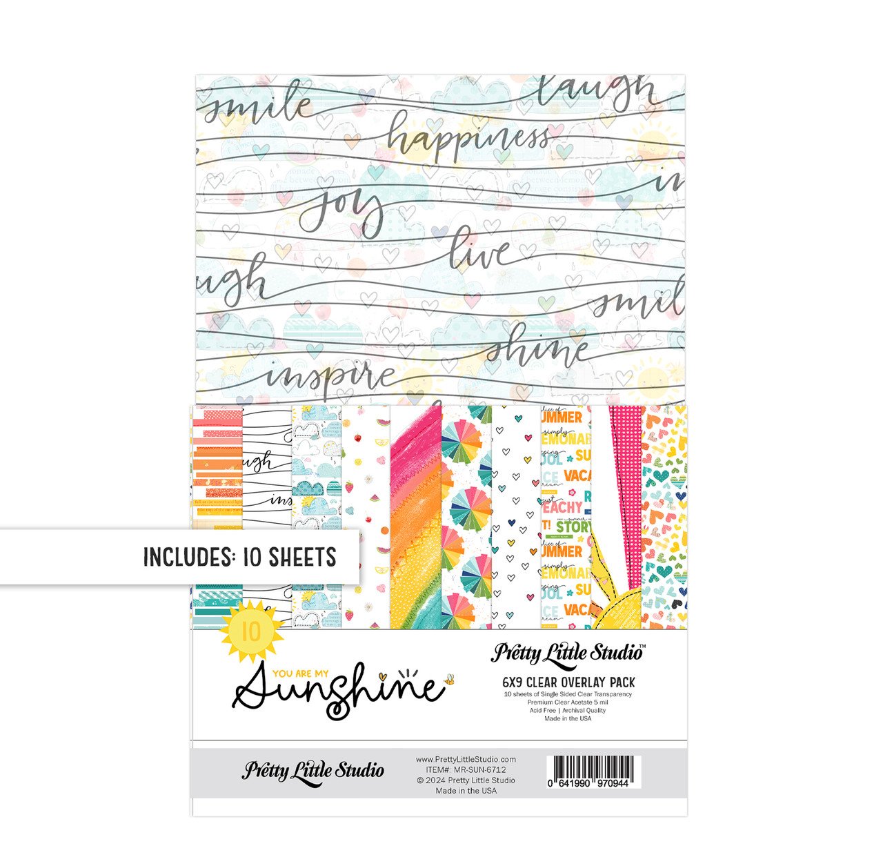 Pretty Little Studio - You Are My Sunshine - 6x9 Clear Pack