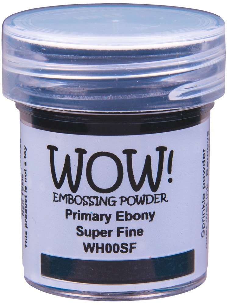 WOW! Embossing Powder - Primary Ebony Superfine