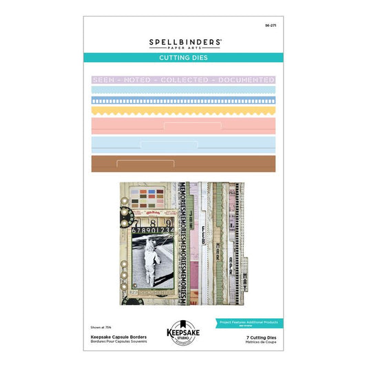 Spellbinders - Keepsake Capsule Borders Die Set by Esther Glas